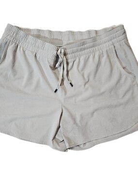 Eddie Bauer Skimmer Shorts Womens XL Gray Jersey Drawstring Pockets Activewear